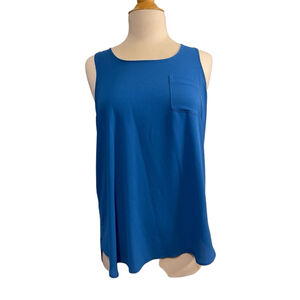 Women's Ann Taylor Loft Blue Tank Top Size M